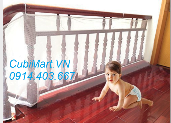 lưới che cầu thang mắt siêu nhỏ
