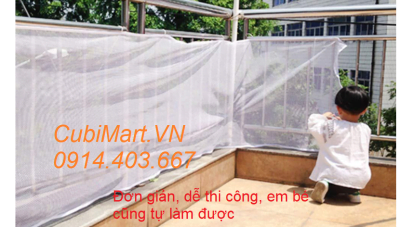Lưới che cầu thang mắt nhỏ lưới che cầu thang mắt siêu nhỏ