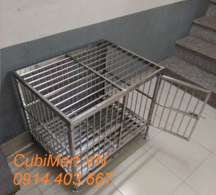 Chuồng chó inox t10