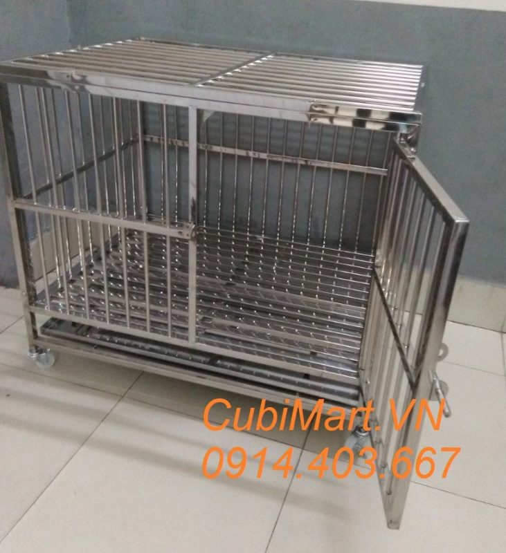 Chuồng chó inox t10