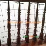 Lưới cầu thang sợi dù màu nâu