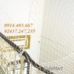 Lưới cầu thang trường mầm non sợi bông (mút, xốp) an toàn giá rẻ