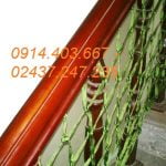 Lưới cầu thang sợi xanh dẹt