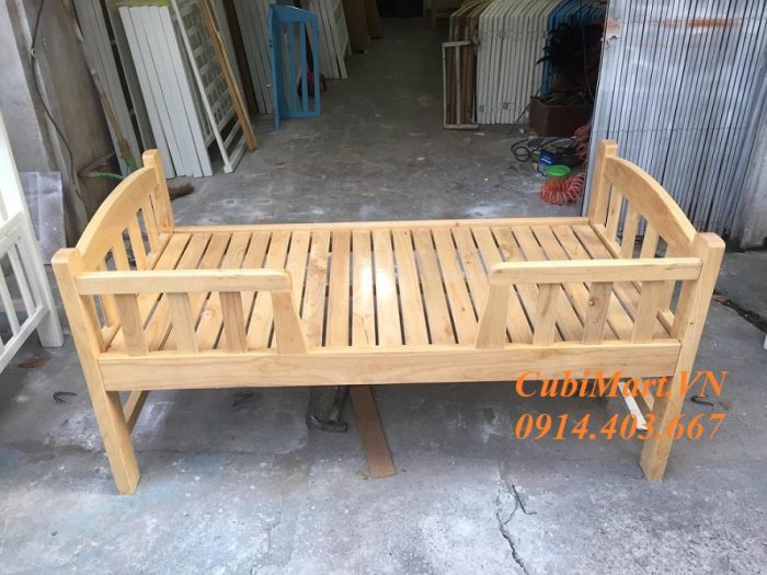 Giường cũi trẻ em Teddy dùng cho bé từ sơ sinh đến 9 tuổi, dễ lắp ghép chuyển đổi công năng