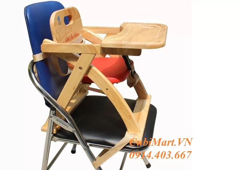 Ghế ăn dặm bằng gỗ 1 tầng Misa Ghế ăn dặm bằng gỗ 1 tầng Misa